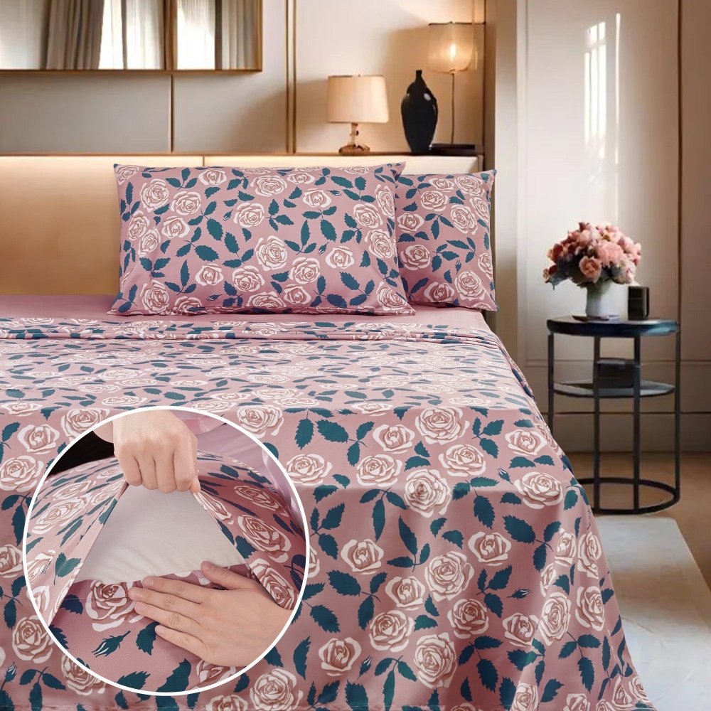 Recycled & Soft Brushed Deep Pocket Bedding Set