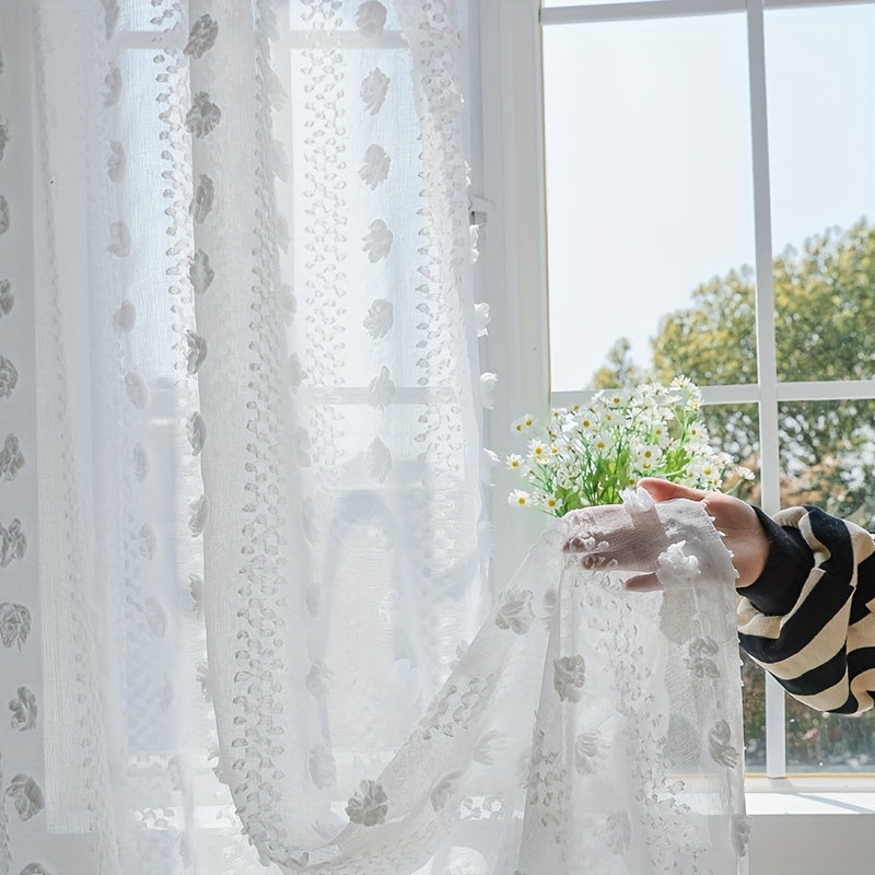 French Pastoral Gauze Curtains