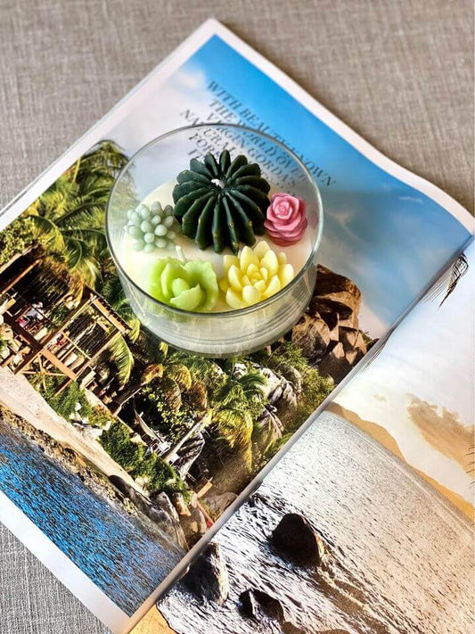 Serene Garden Scented Candle for Relaxation