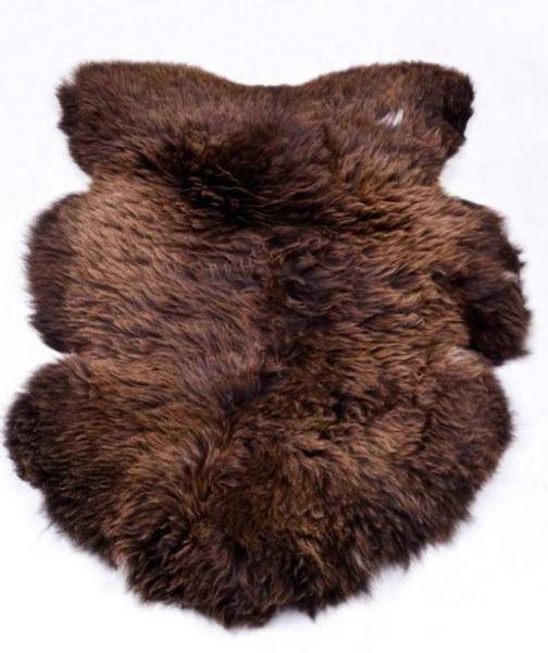 Natural Brown Sheepskin Rug