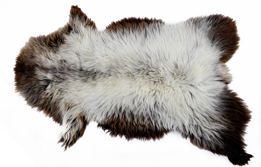 Genuine Sheepskin Rug – Natural Polish Mountain Hide, 145 cm Premium Wool