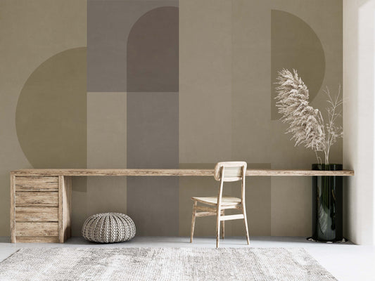 Contemporary Geometric Accent Wall