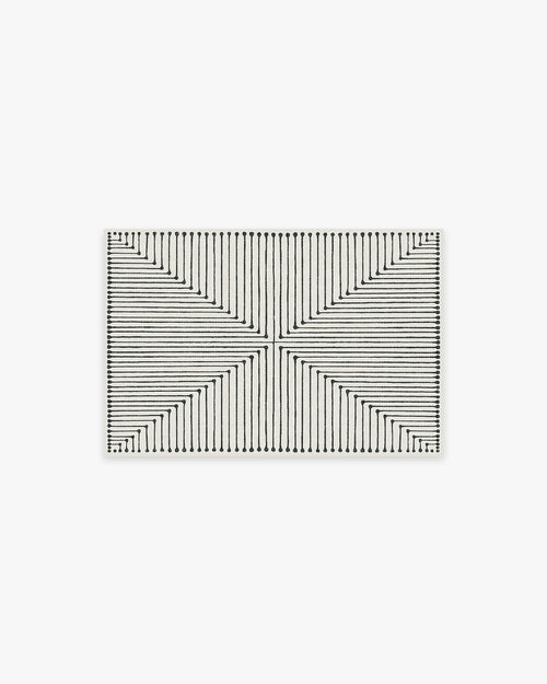 Inkdrop Monochromatic Tufted Rug by Jonathan Adler