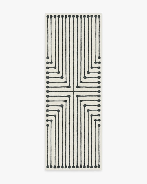 Inkdrop Monochromatic Tufted Rug by Jonathan Adler