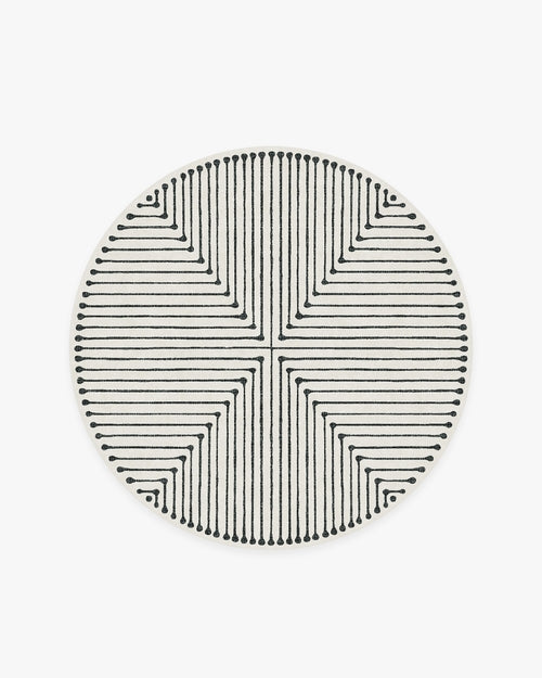 Inkdrop Monochromatic Tufted Rug by Jonathan Adler