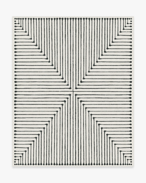 Inkdrop Monochromatic Tufted Rug by Jonathan Adler