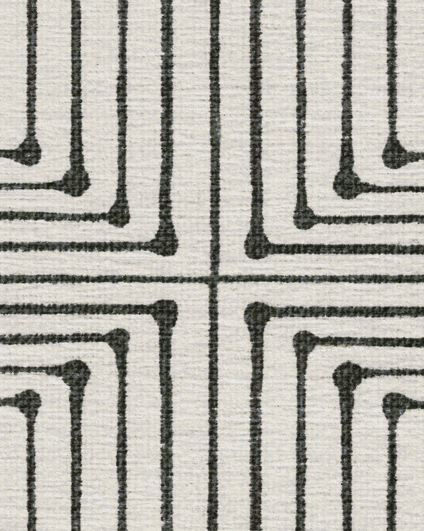 Inkdrop Monochromatic Tufted Rug by Jonathan Adler