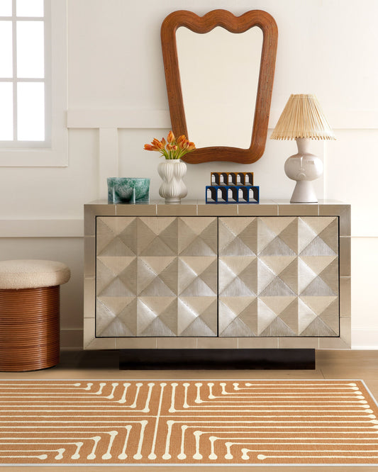 Jonathan Adler Inkdrop Copper Tufted Rug