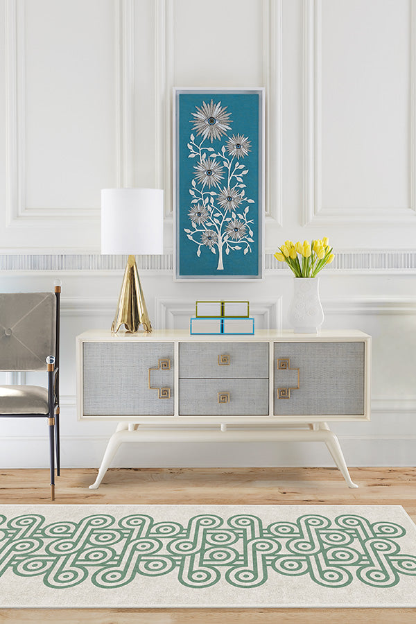 Jonathan Adler Pompidou Jade Tufted Rug