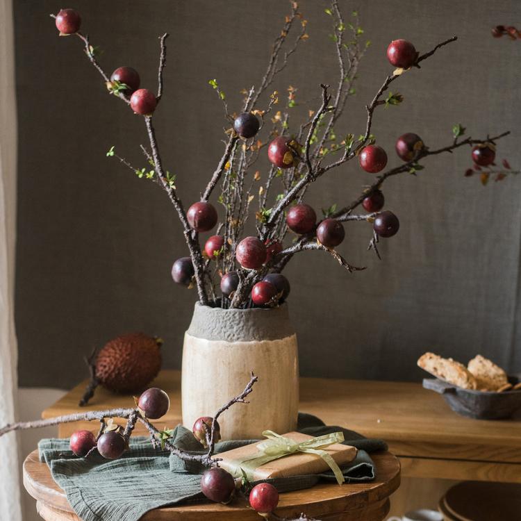 Earthy tone pottery jar perfect for boho and minimalist interiors