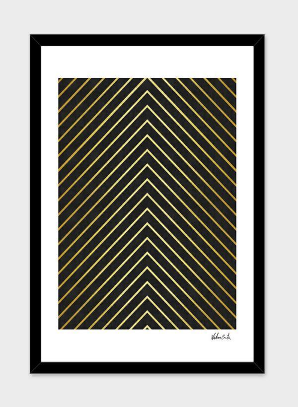 Modern Gold Gallery Frame | for Art Prints & Photos