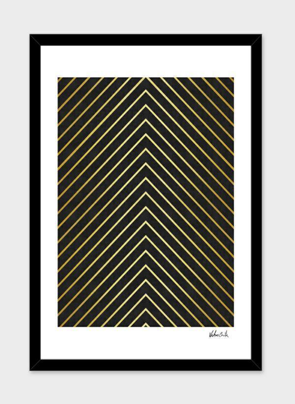 Modern Gold Gallery Frame | for Art Prints & Photos