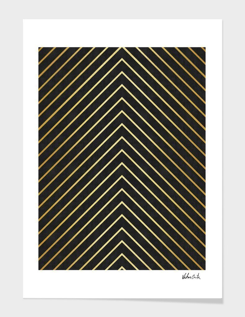 Modern Gold Gallery Frame | for Art Prints & Photos