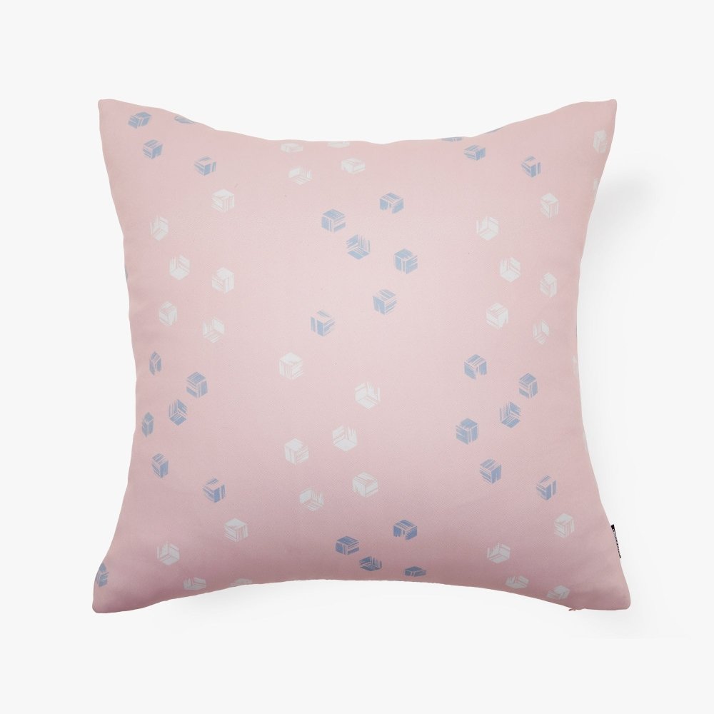Playful "Cubic Play" Throw Pillow Covers for Your Sofa