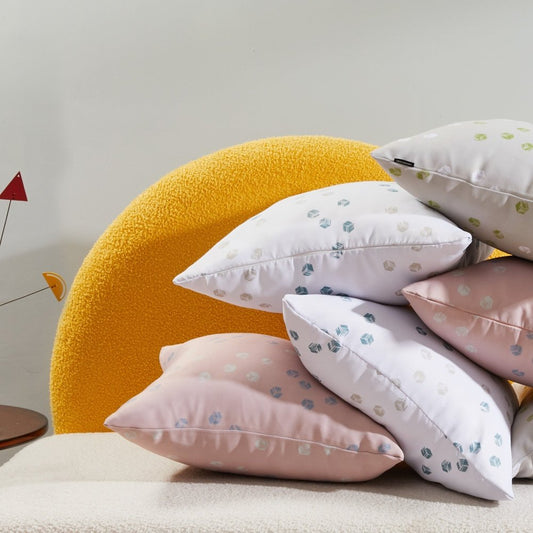 Playful "Cubic Play" Throw Pillow Covers for Your Sofa