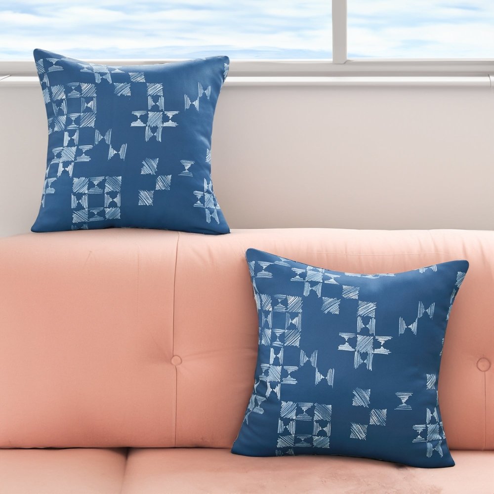 Playful "Patchwork" Throw Pillow Covers