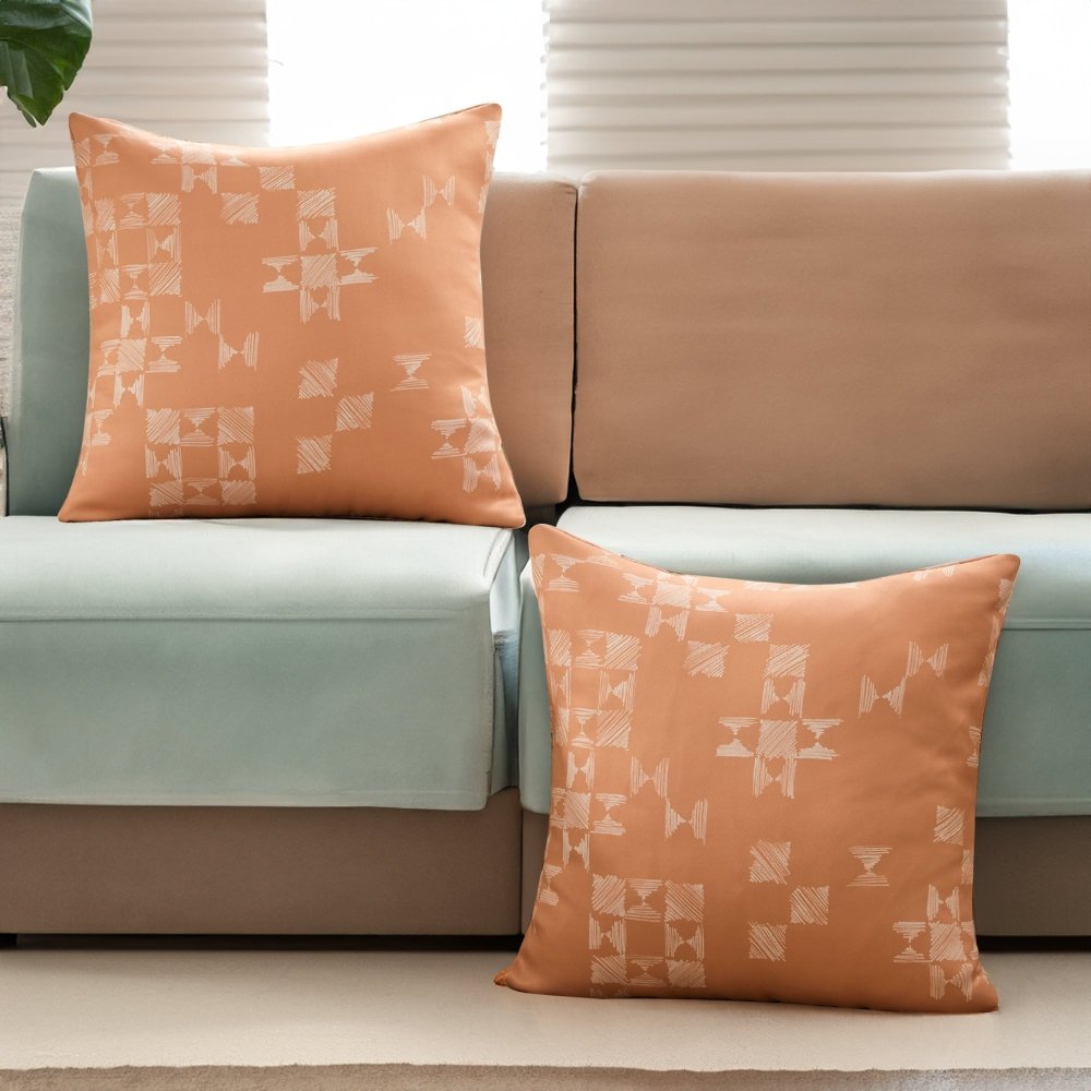 Playful "Patchwork" Throw Pillow Covers