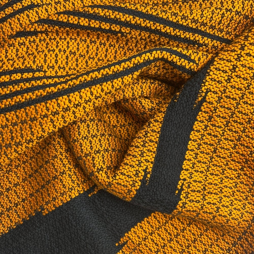Artisan Woven Cotton Throw – Cambodian Handloom Stripes + Fringe