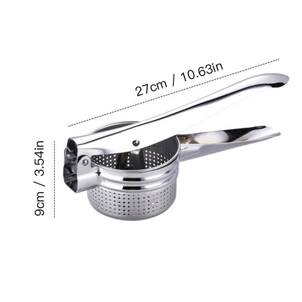 Premium Stainless Steel Potato Masher – Heavy-Duty Food Crusher for Smooth, Even Results