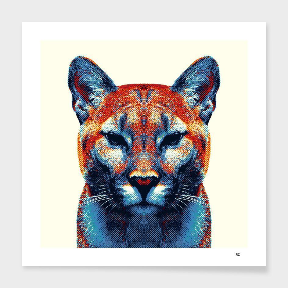 PUMA Safari Chic: Vibrant Animal Print Cushion Cover