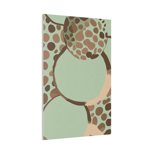 Wall Decor - Giclee Poster Art Print - Mint Green and Brown Spotted