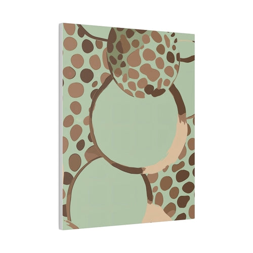 Wall Decor - Giclee Poster Art Print - Mint Green and Brown Spotted