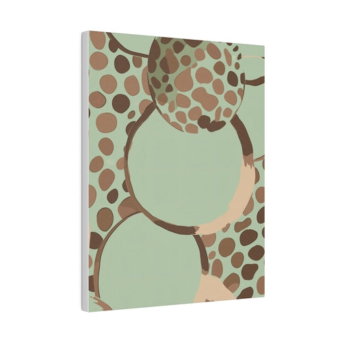 Wall Decor - Giclee Poster Art Print - Mint Green and Brown Spotted