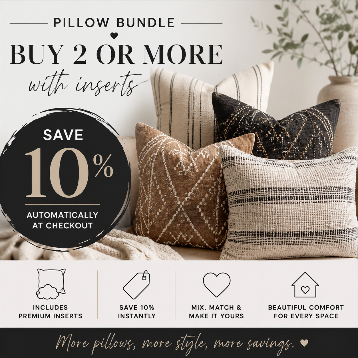 Moxie Max Pillow with Inserts Bundle