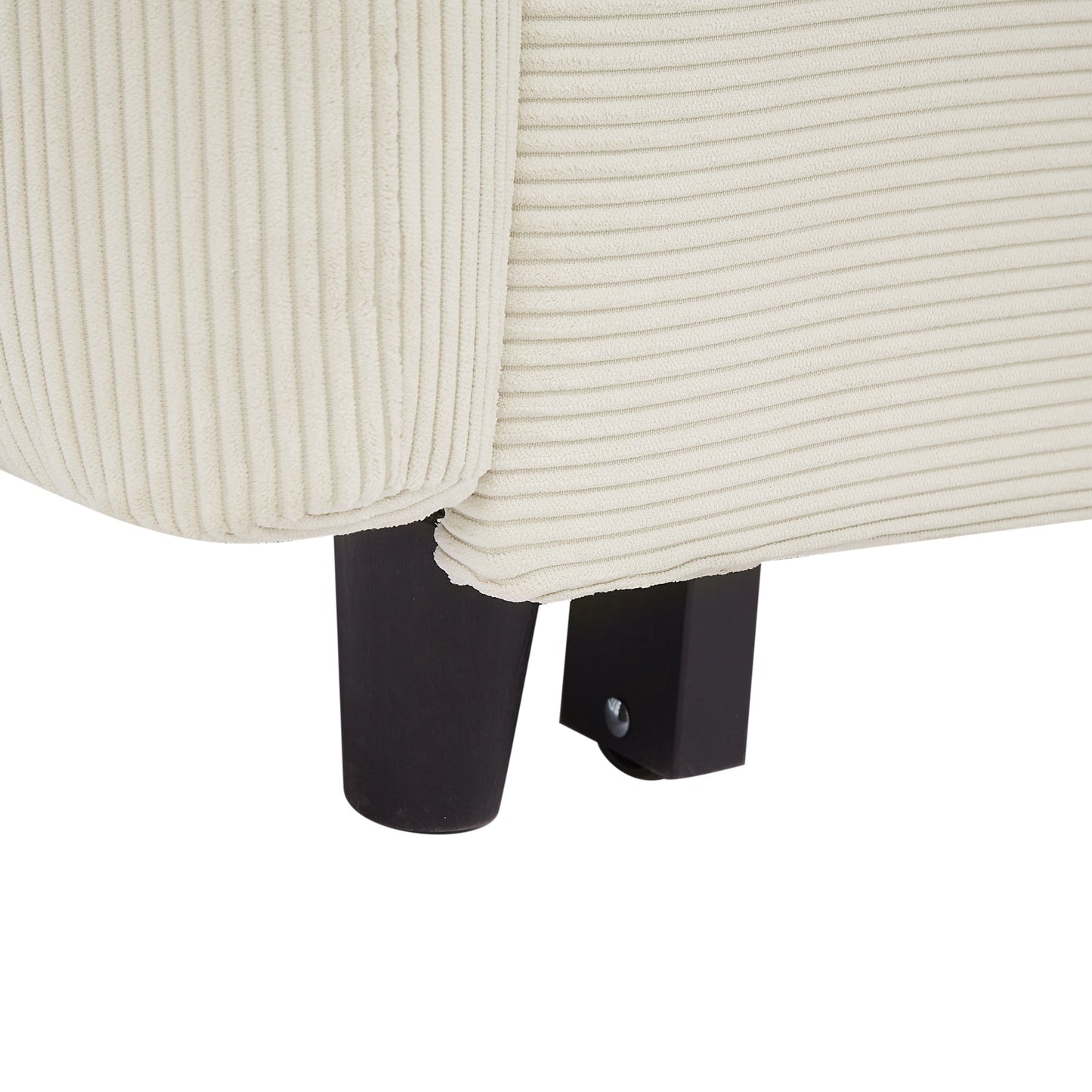 Avery Mid-Century Beige Loveseat Sleeper with Adjustable Backrest