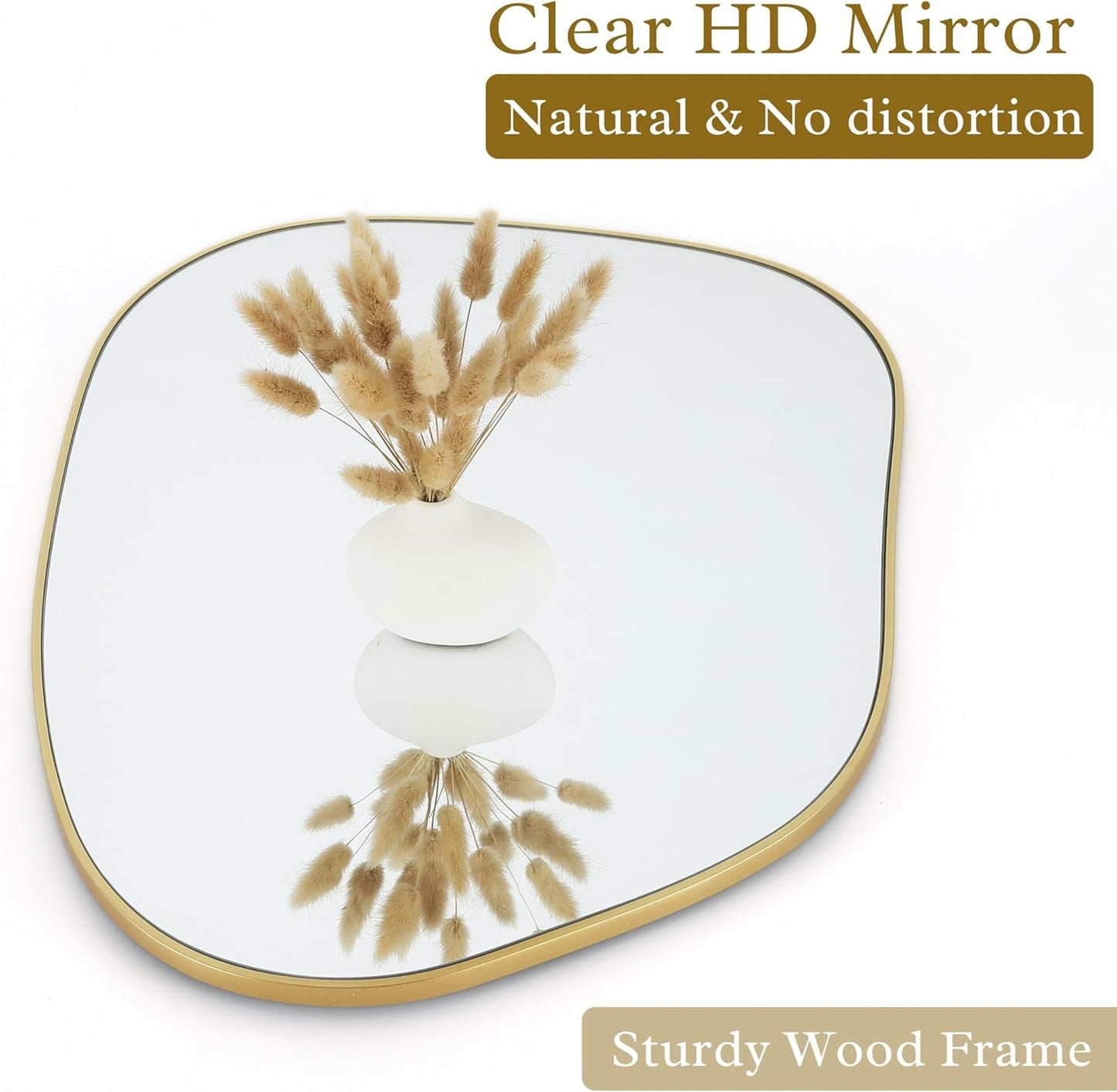 Abstract Gold Mirror (28x20)