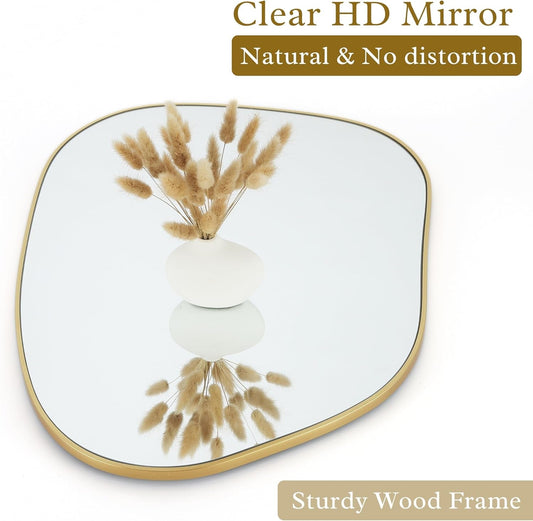 Abstract Gold Mirror (28x20)