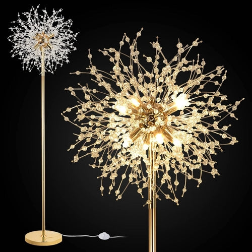 Crystal Floor Lamp, High Pole Lamp, Fireworks Lamp