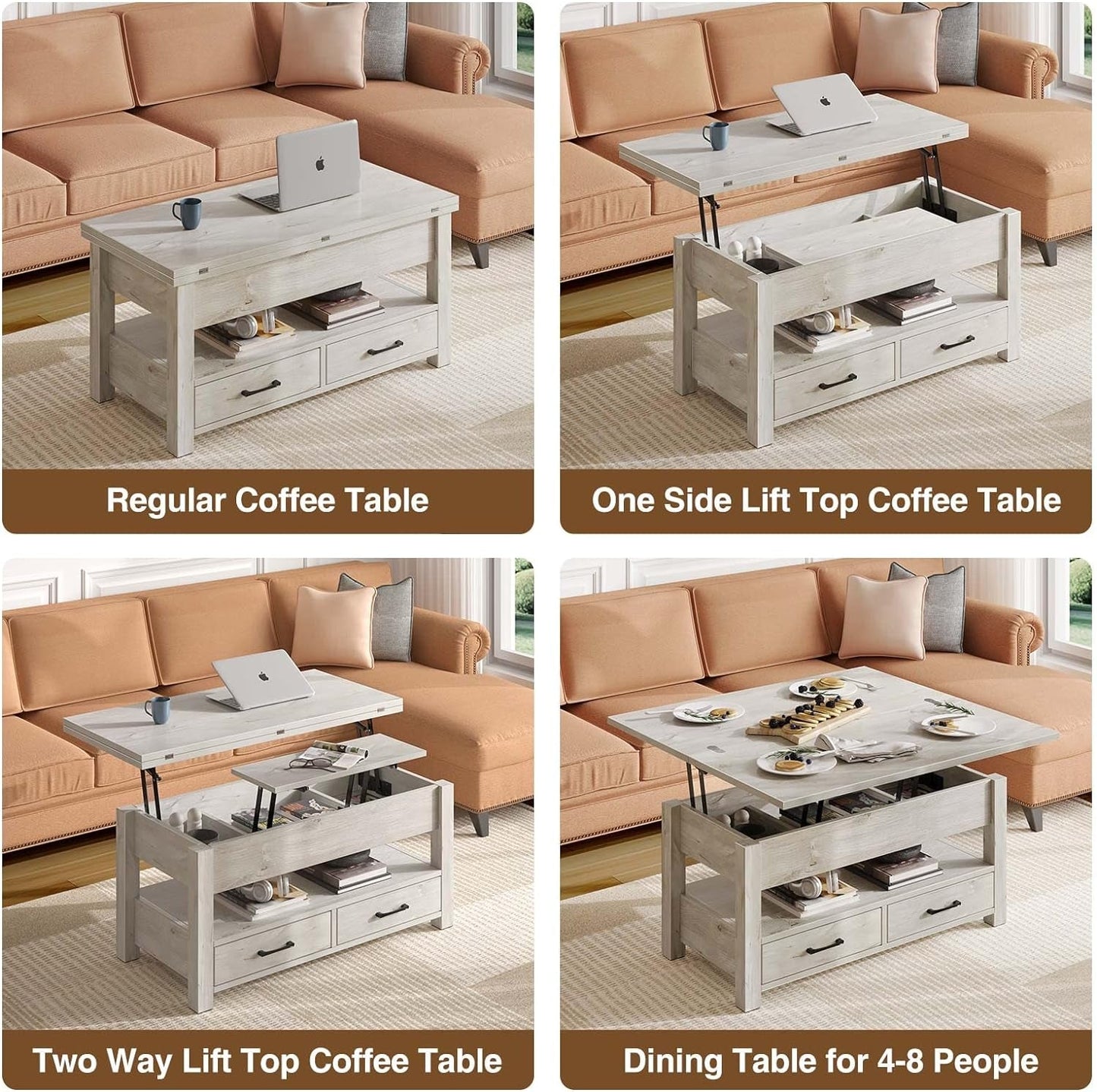 Compact Dining Table and Coffee Table Combo for Small Spaces