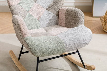 The Art of Relaxation – Vibrant Rocking Chair – Macaron Edition