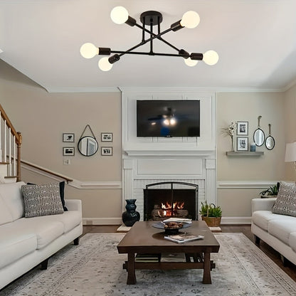 Sputnik Chic Metal Chandelier