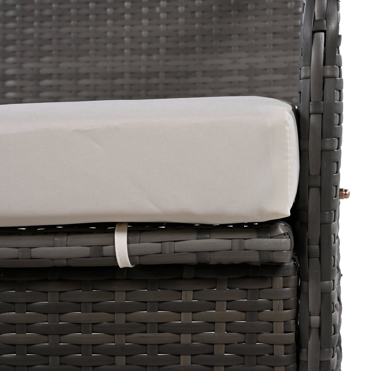 2-in-1 Convertible Outdoor Loveseat/Table Set