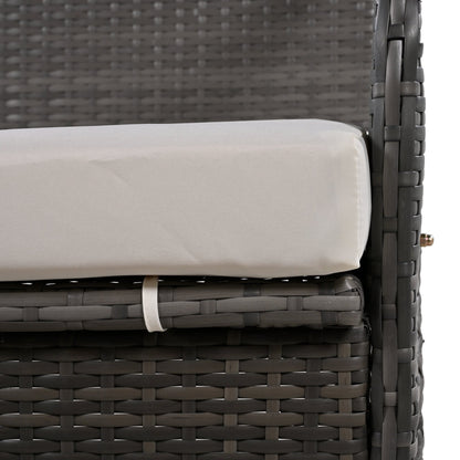 2-in-1 Convertible Outdoor Loveseat/Table Set