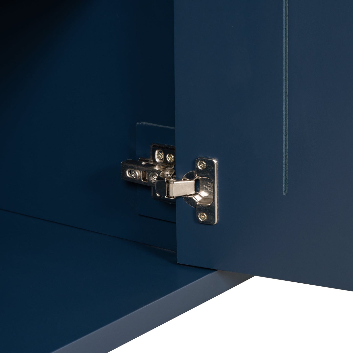 Three-Door Storage Cabinet with Solid Acacia Doors