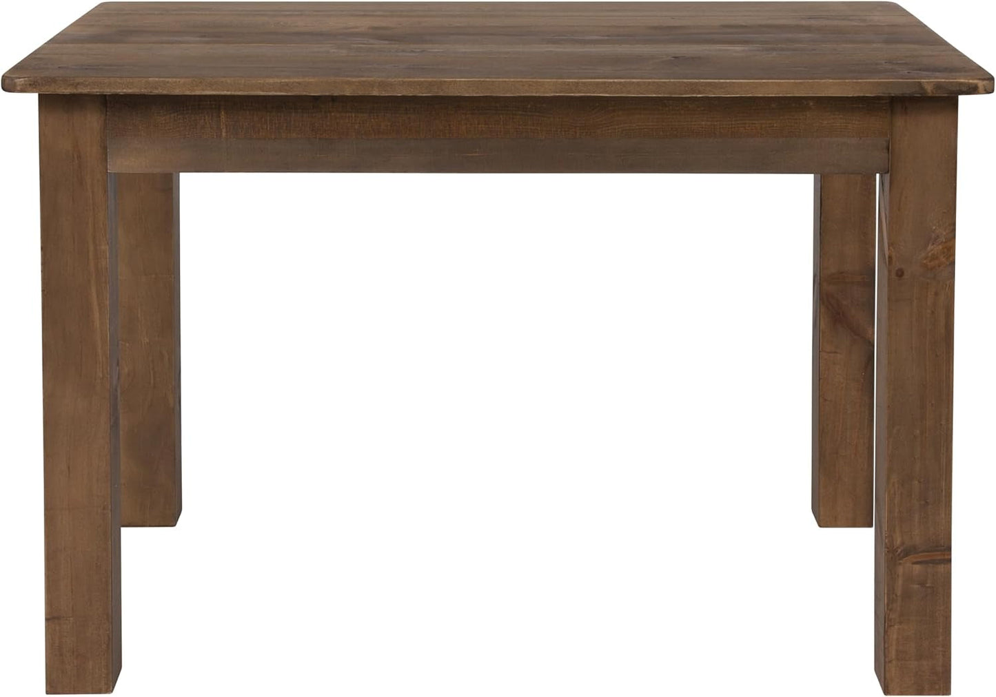Solid Pine Farm Dining Table in Antique Rustic Finish