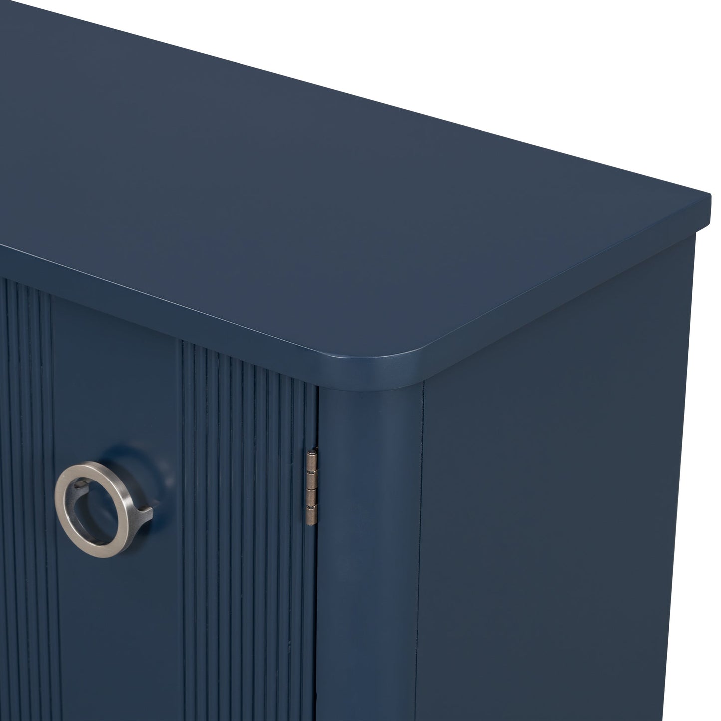 Three-Door Storage Cabinet with Solid Acacia Doors