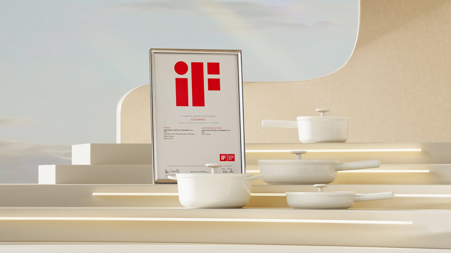 Oven-Safe, Stackable Ceramic Cookware Set for Induction Stoves