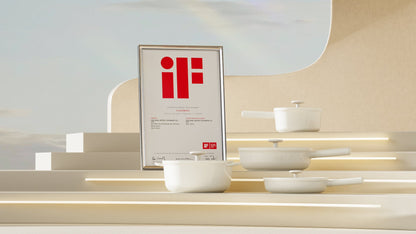 Oven-Safe, Stackable Ceramic Cookware Set for Induction Stoves