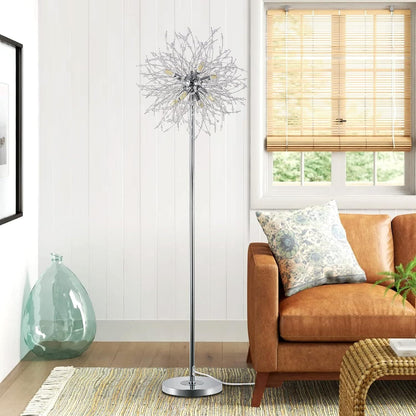 Crystal Floor Lamp, High Pole Lamp, Fireworks Lamp