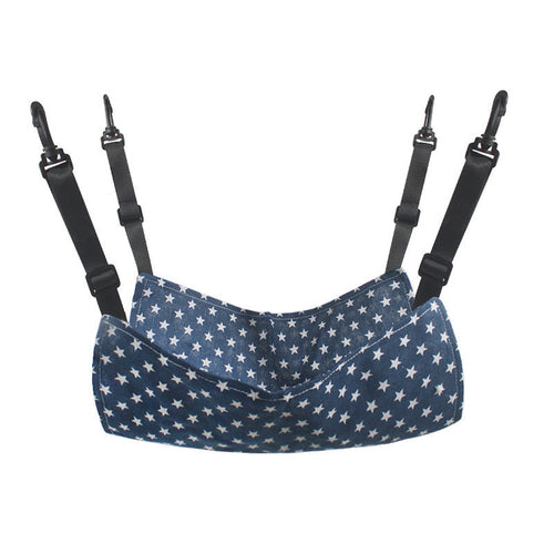 Adjustable Dual-Sided Cat Hammock in Star/Plaid Patterns