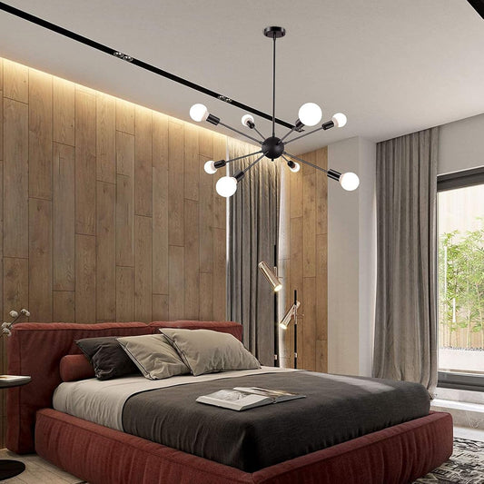 Vintage-Inspired 8-Bulb Sputnik Pendant Light