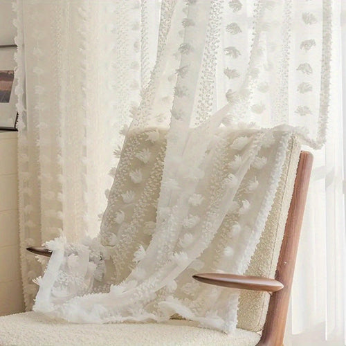 French Pastoral Gauze Curtains