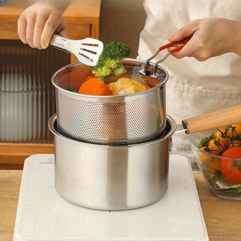 Chef-Style Stainless Steel Cookware Set for Everyday Use