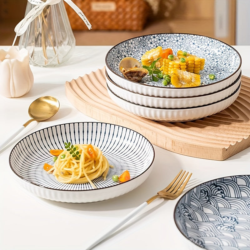 4 piece set Artisan Ceramic Plates