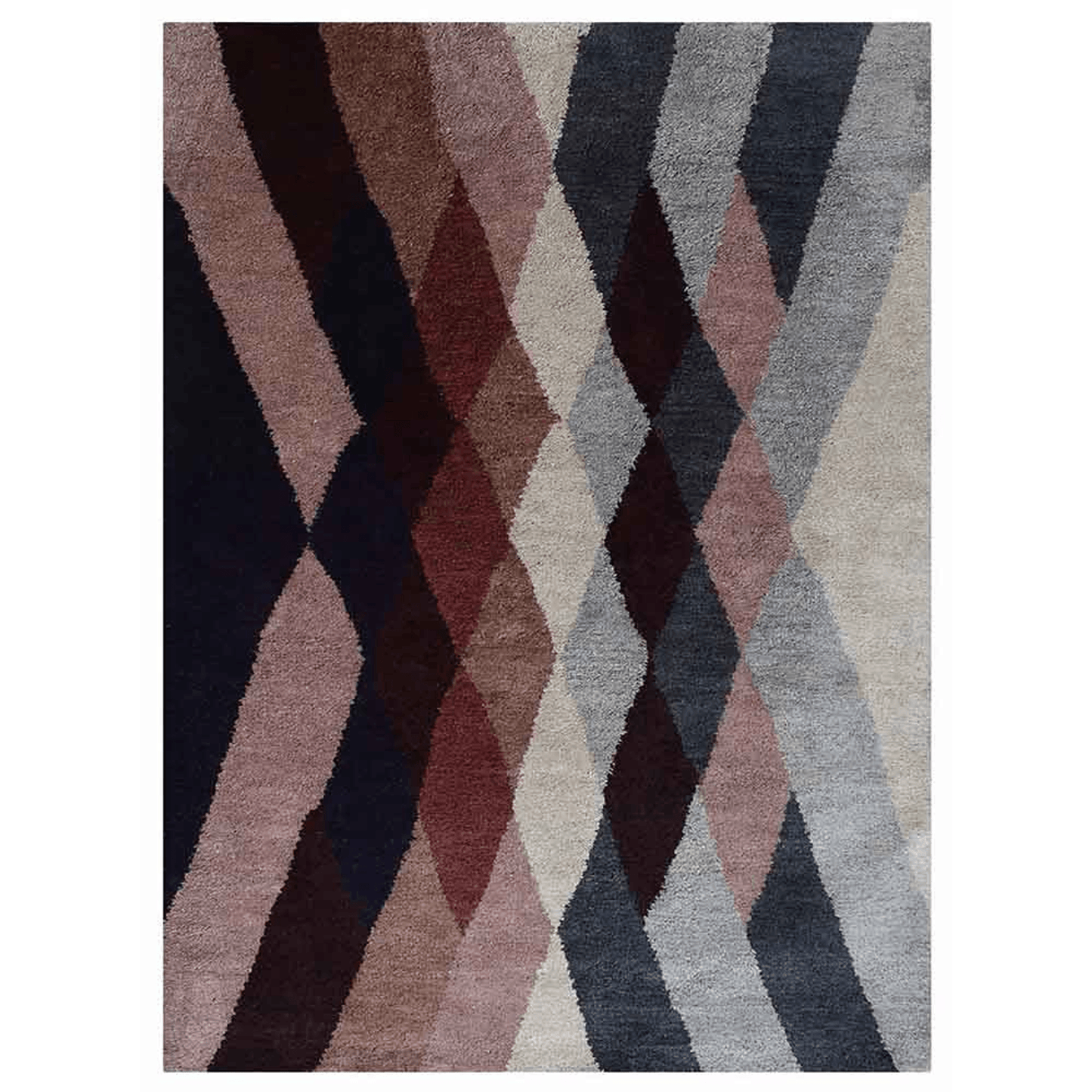 Handmade Silk Area Rug 5' × 8' by Rugsotic – Contemporary Multicolor Elegance