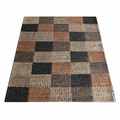 Rugsotic Angelic Hand-Woven Jute Rug with Geometric Pattern